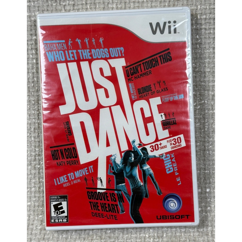 Just Dance 1 - Nintendo Wii Video Game New Sealed Ubisoft 2009 Retro Party Game